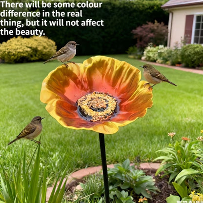 Handmade Metal Flower Garden Stake