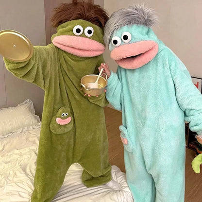 Funny Monster Hooded Fleece Robe