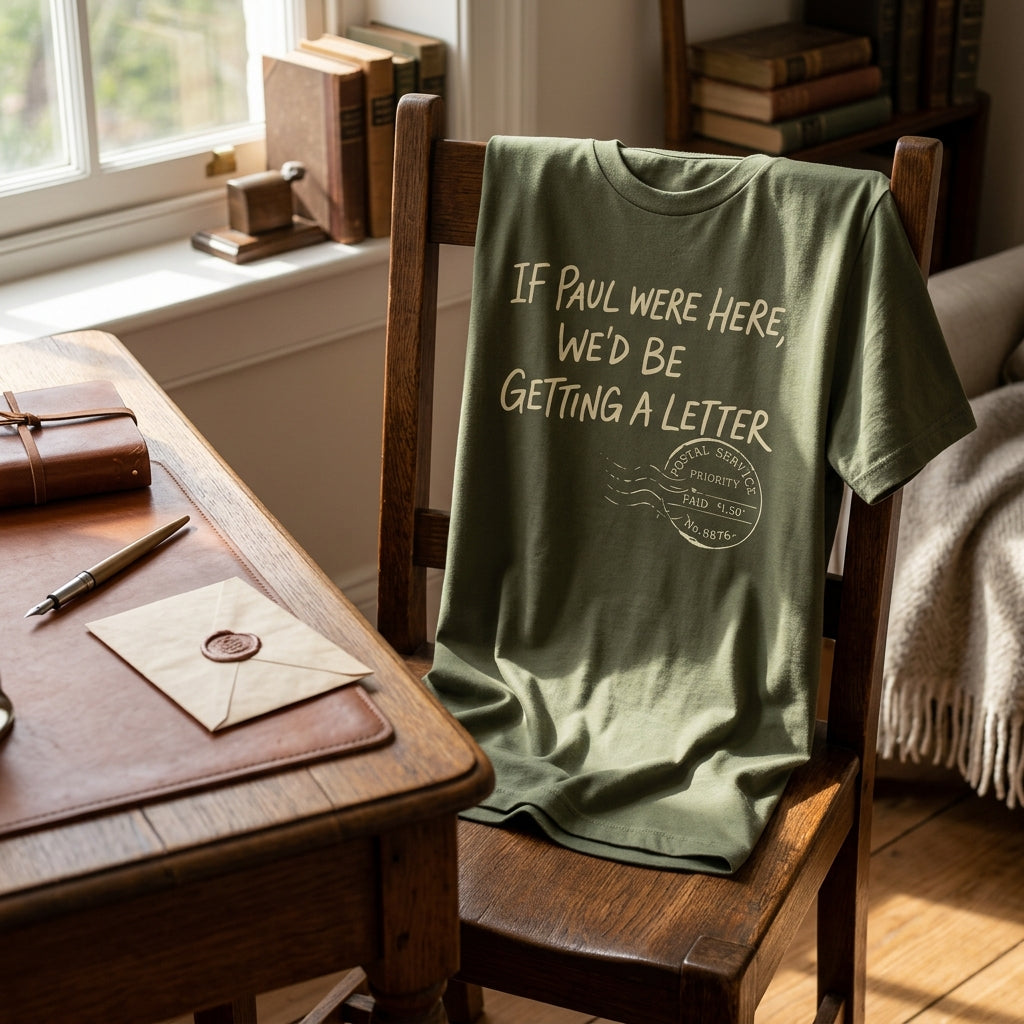 If Paul Were Here We’d Be Getting A Letter - Funny T-Shirt