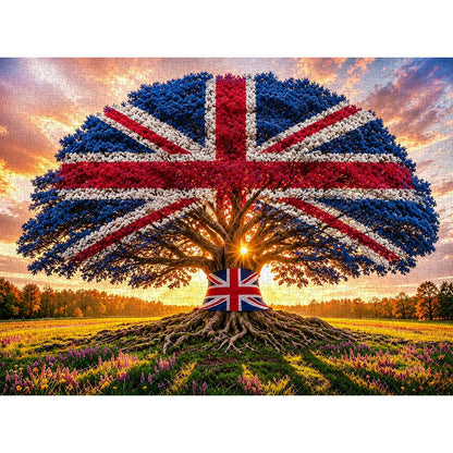Liberty Tree - Union Jack Flag 1000-Piece Jigsaw Puzzle