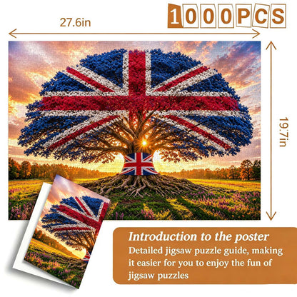 Liberty Tree - Union Jack Flag 1000-Piece Jigsaw Puzzle