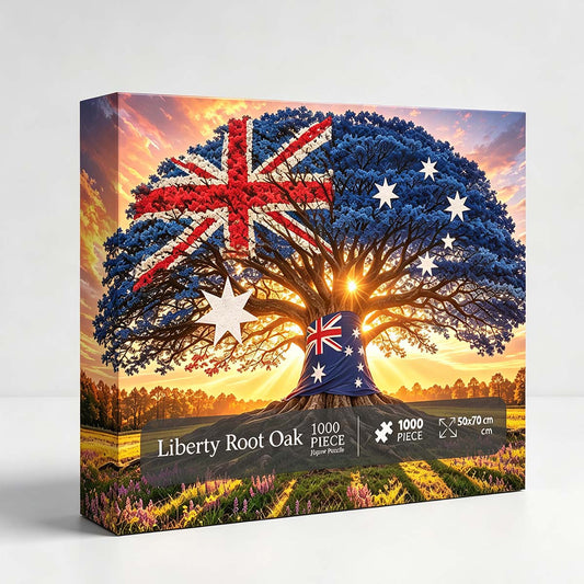 Patriotic Australian Flag Tree Jigsaw Puzzle 1000-Piece
