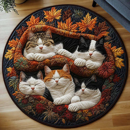 Lazy Cats Round Rug - H743