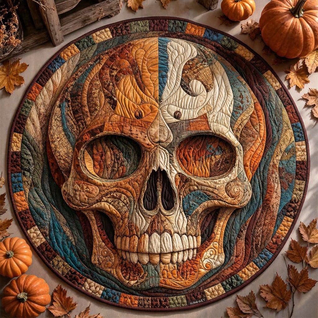 Mystical Skull Round Rug - H744