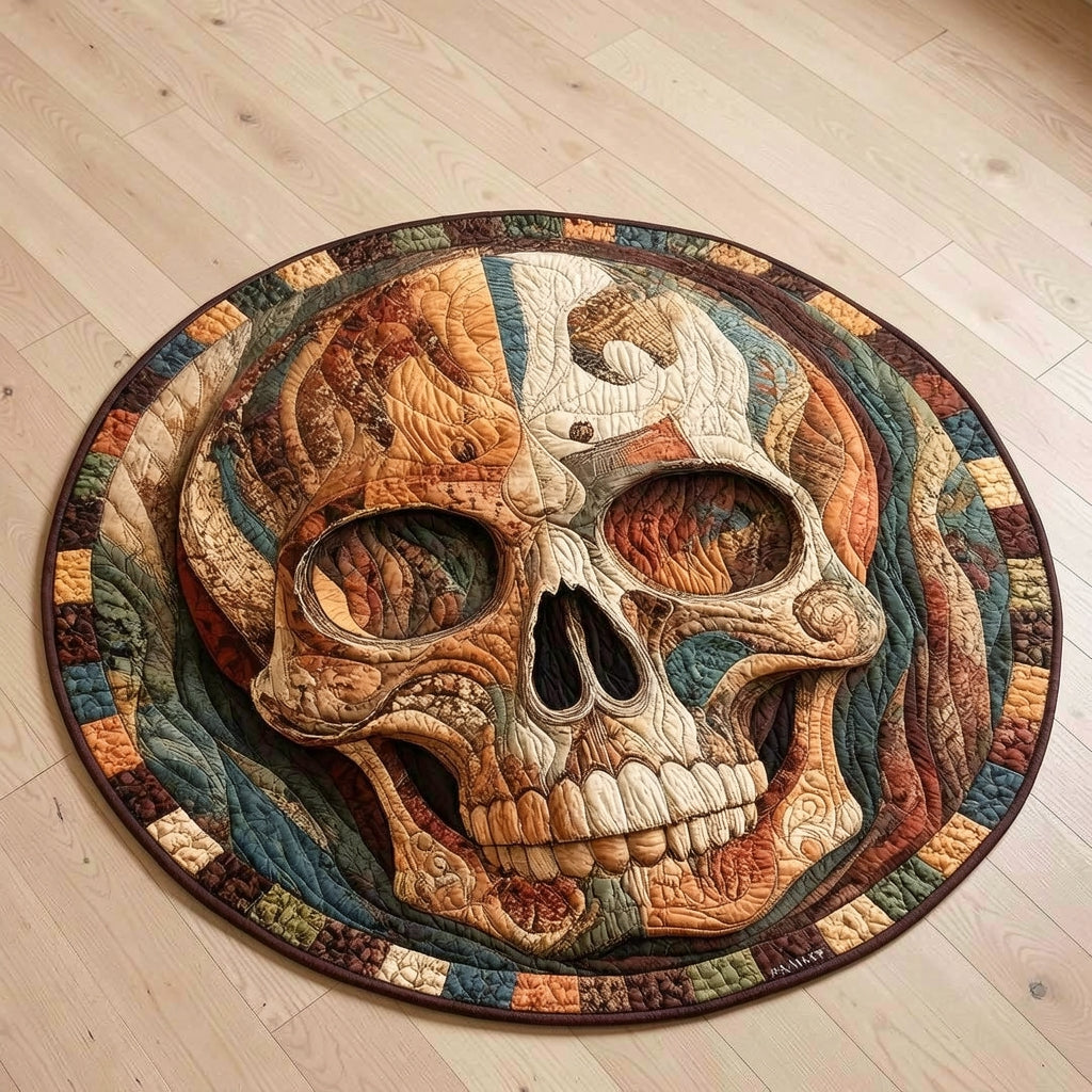 Mystical Skull Round Rug - H744