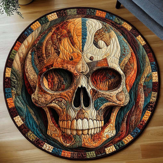 Mystical Skull Round Rug - H744