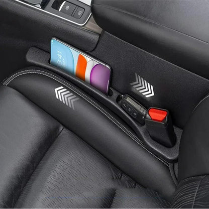 Dual-Slot Car Seat Gap Organizer - No More Lost Items - All Within Reach