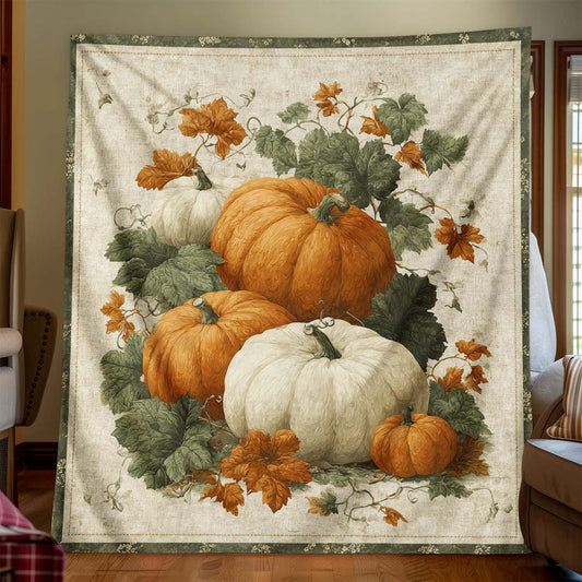 Field Pumpkin Blanket - J019 - Premium Blanket