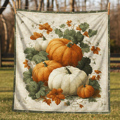 Field Pumpkin Blanket - J019 - Premium Blanket
