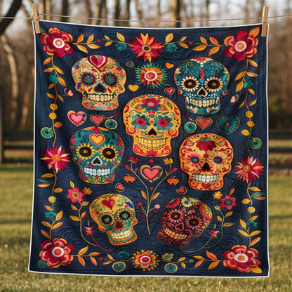 Candy Skull Blanket - J078 - Premium Blanket