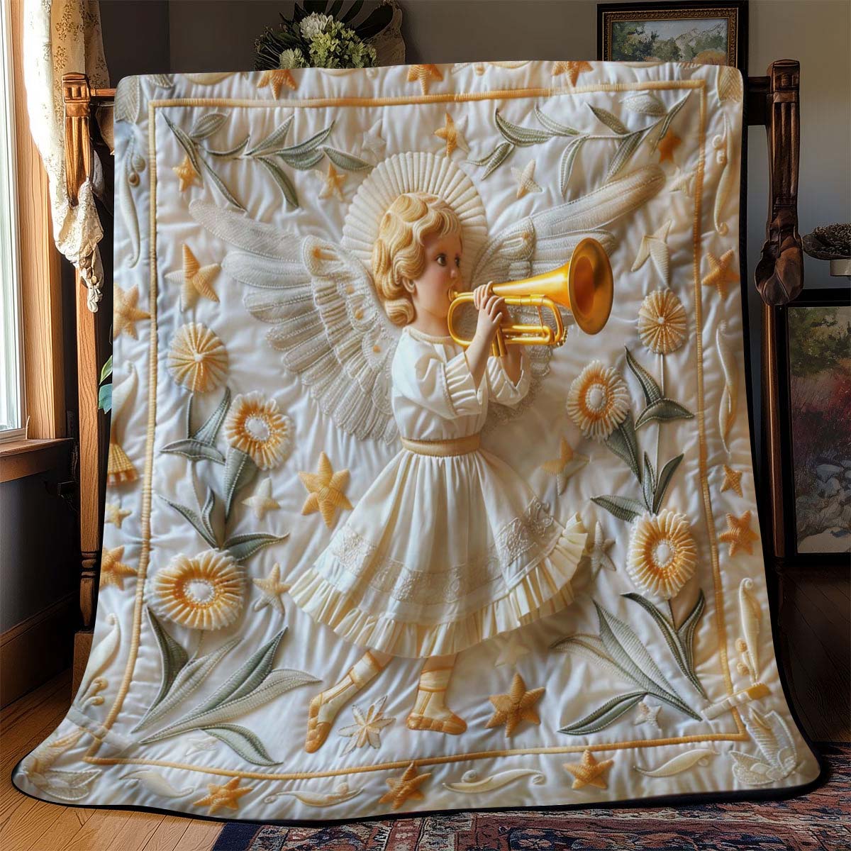 Christmas Angel Blanket - J087 - Premium Blanket