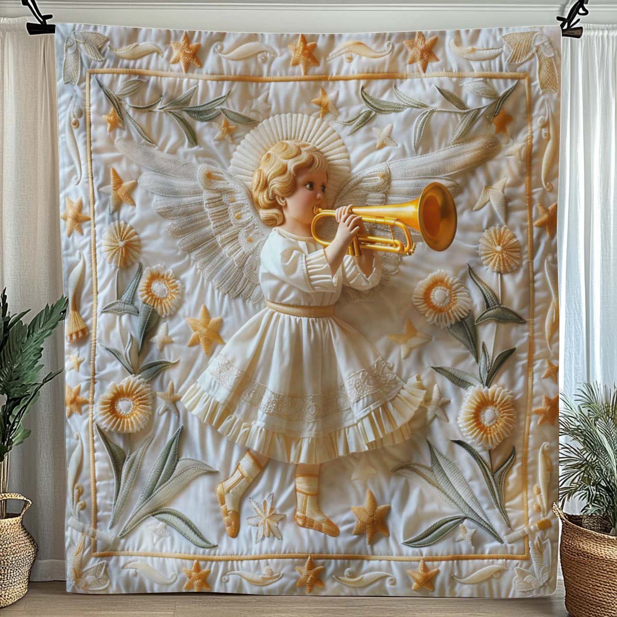 Christmas Angel Blanket - J087 - Premium Blanket