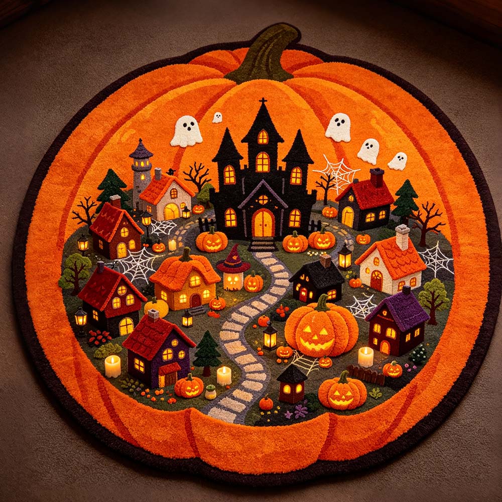 Pumpkin Castle Rug - J100