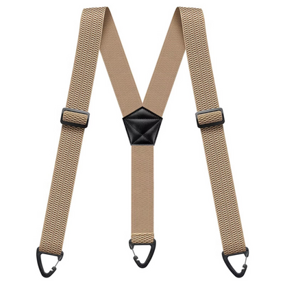 Men's Adjustable Suspenders - X-Back / Y-Back Styles with Hook Clips