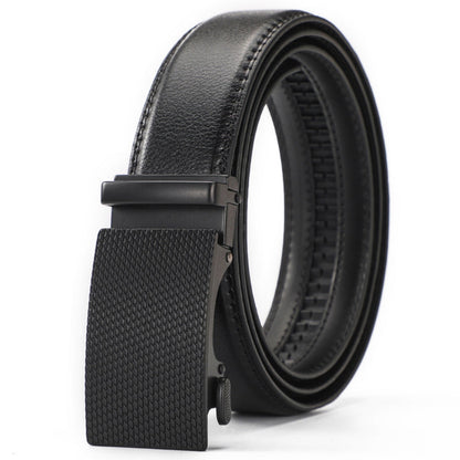 Leather Ratchet Belt With Adjustable Buckle - LR001