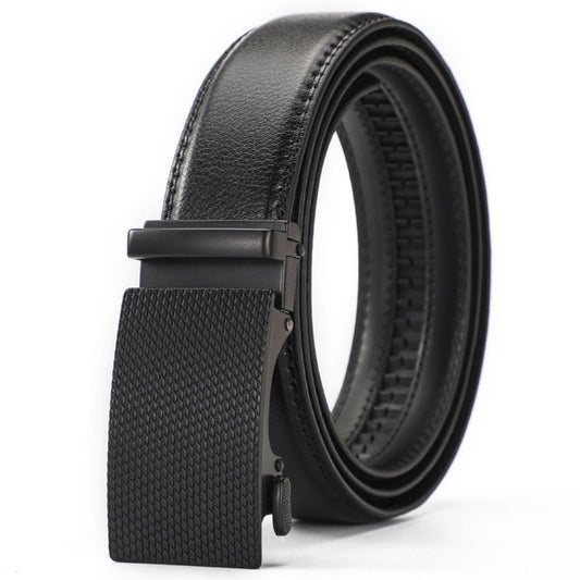 Leather Ratchet Belt With Adjustable Buckle - LR001