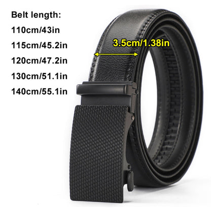 Leather Ratchet Belt With Adjustable Buckle - LR001
