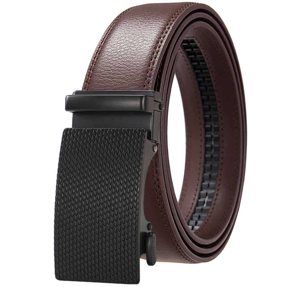 Leather Ratchet Belt With Adjustable Buckle - LR001