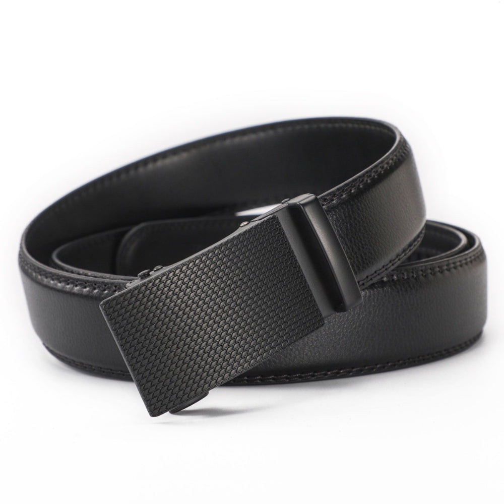 Leather Ratchet Belt With Adjustable Buckle - LR001