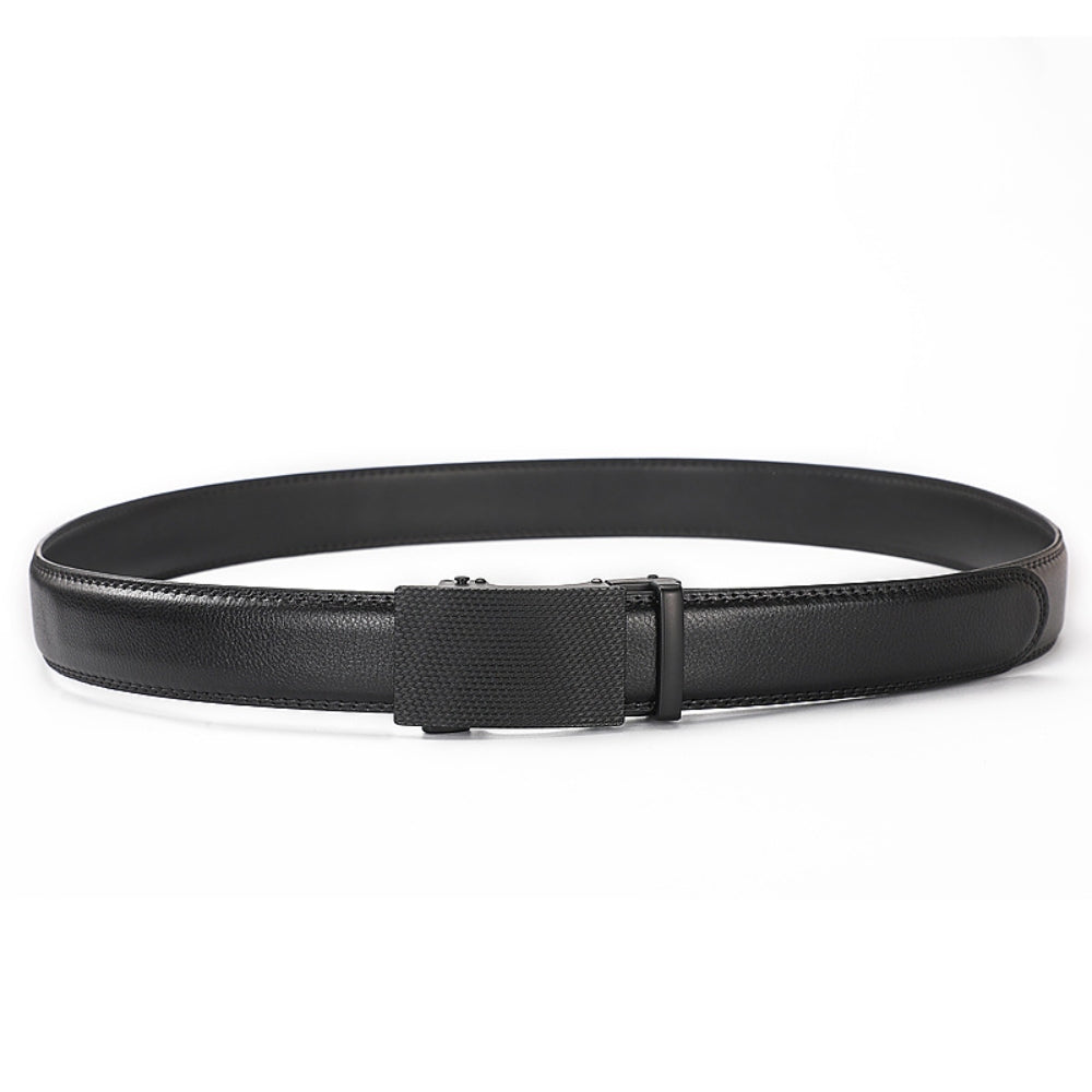 Leather Ratchet Belt With Adjustable Buckle - LR001