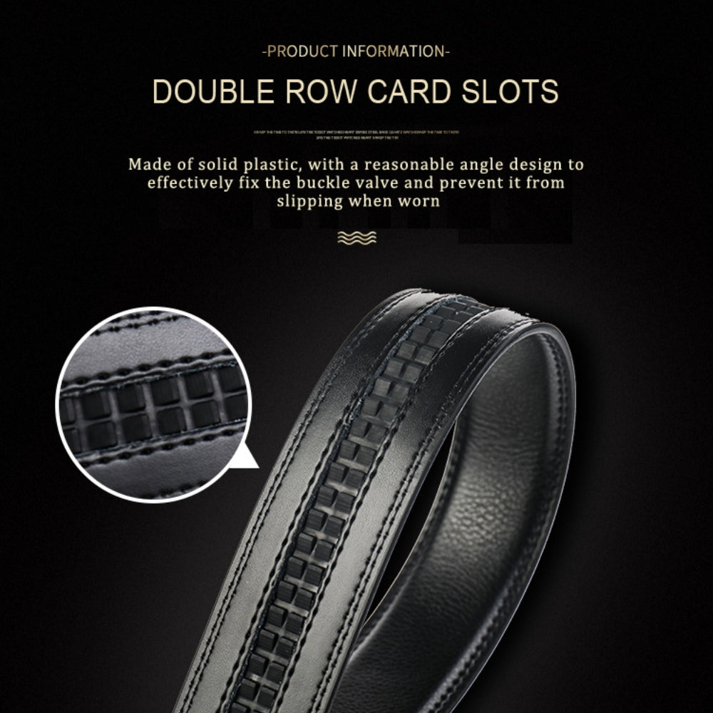 Leather Ratchet Belt With Adjustable Buckle - LR001