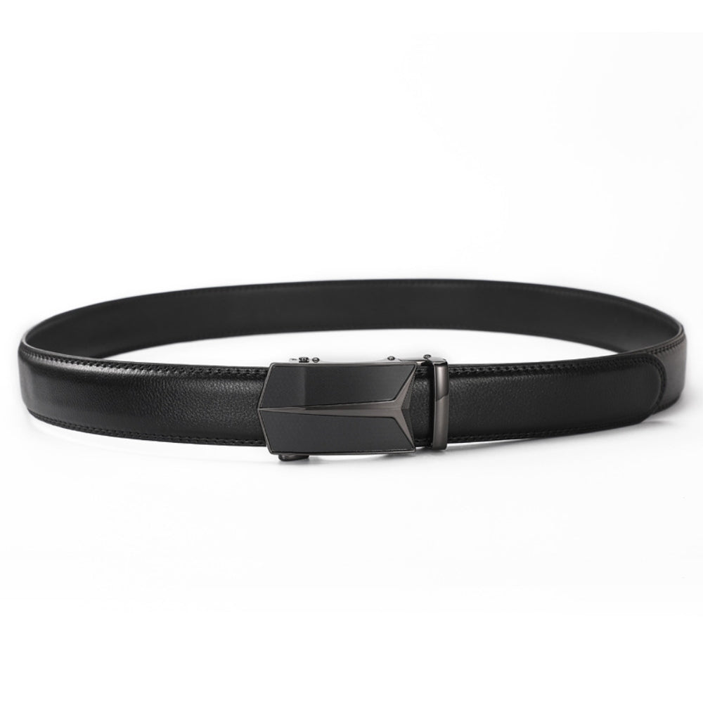 Leather Ratchet Belt With Adjustable Buckle - LR002
