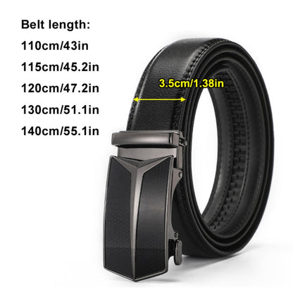 Leather Ratchet Belt With Adjustable Buckle - LR002