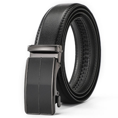 Leather Ratchet Belt With Adjustable Buckle - LR003