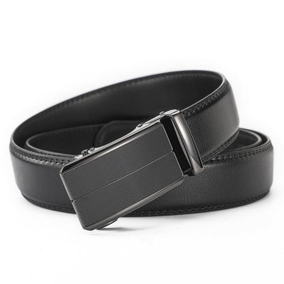 Leather Ratchet Belt With Adjustable Buckle - LR003