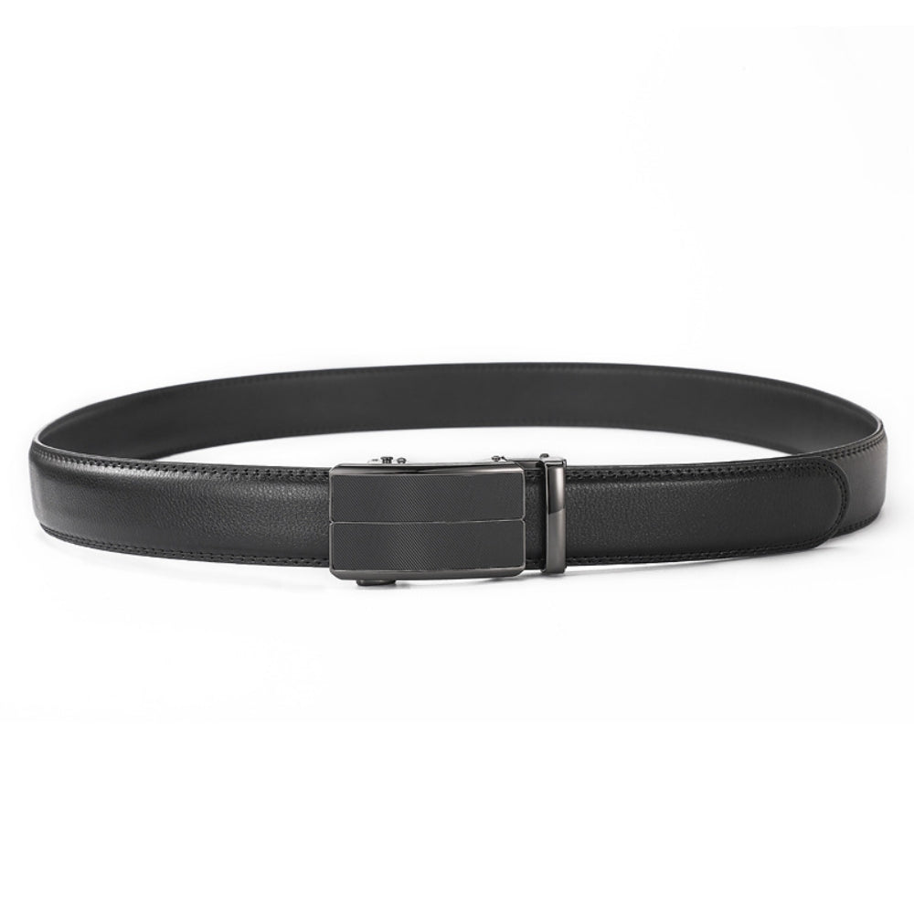 Leather Ratchet Belt With Adjustable Buckle - LR003