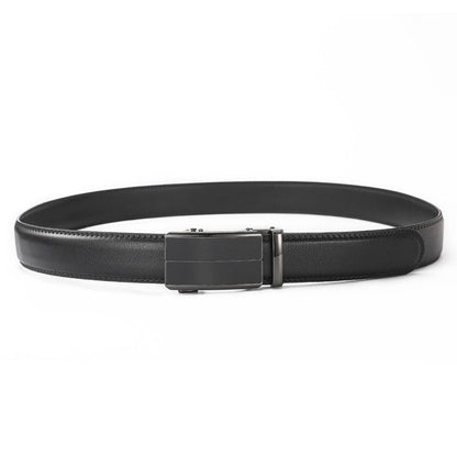 Leather Ratchet Belt With Adjustable Buckle - LR003