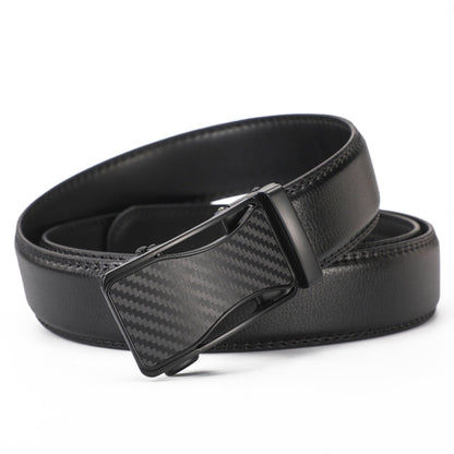 Leather Ratchet Belt With Adjustable Buckle - LR004