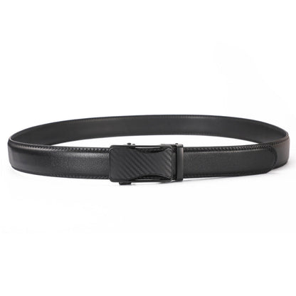 Leather Ratchet Belt With Adjustable Buckle - LR004