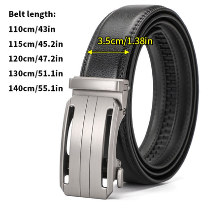 Leather Ratchet Belt With Adjustable Buckle - LR005