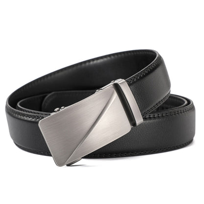 Leather Ratchet Belt With Adjustable Buckle - LR006