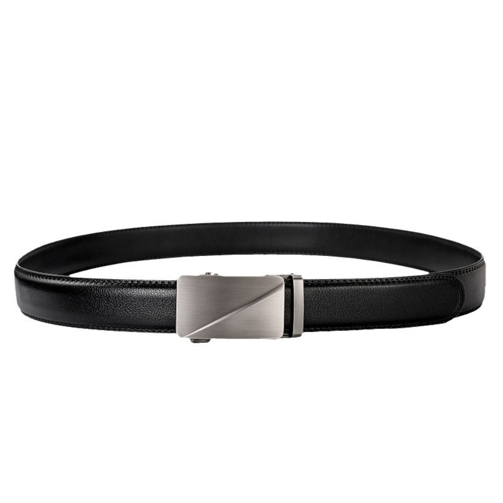 Leather Ratchet Belt With Adjustable Buckle - LR006