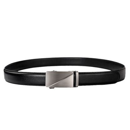 Leather Ratchet Belt With Adjustable Buckle - LR006