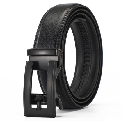 Leather Ratchet Belt With Adjustable Buckle - LR008