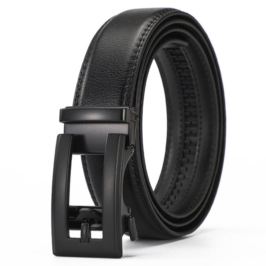 Leather Ratchet Belt With Adjustable Buckle - LR008