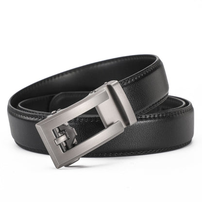 Leather Ratchet Belt With Adjustable Buckle - LR008