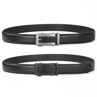 Leather Ratchet Belt With Adjustable Buckle - LR008
