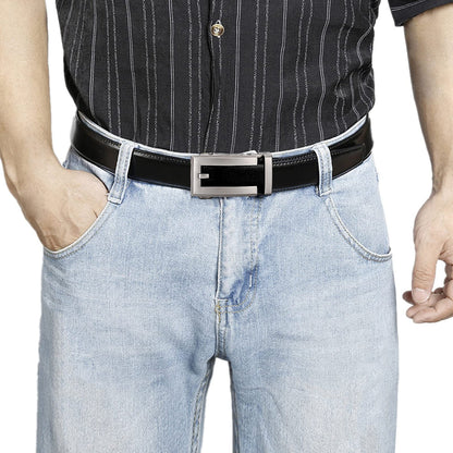 Leather Ratchet Belt With Adjustable Buckle - LR008
