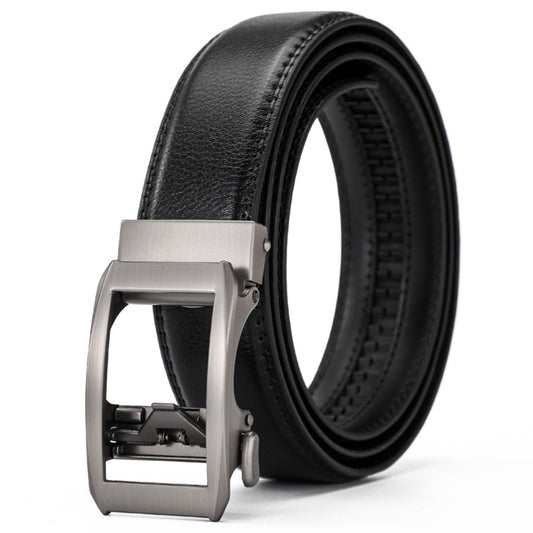 Leather Ratchet Belt With Adjustable Buckle - LR009