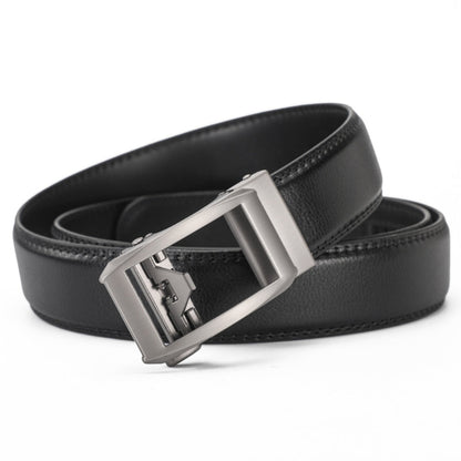 Leather Ratchet Belt With Adjustable Buckle - LR009