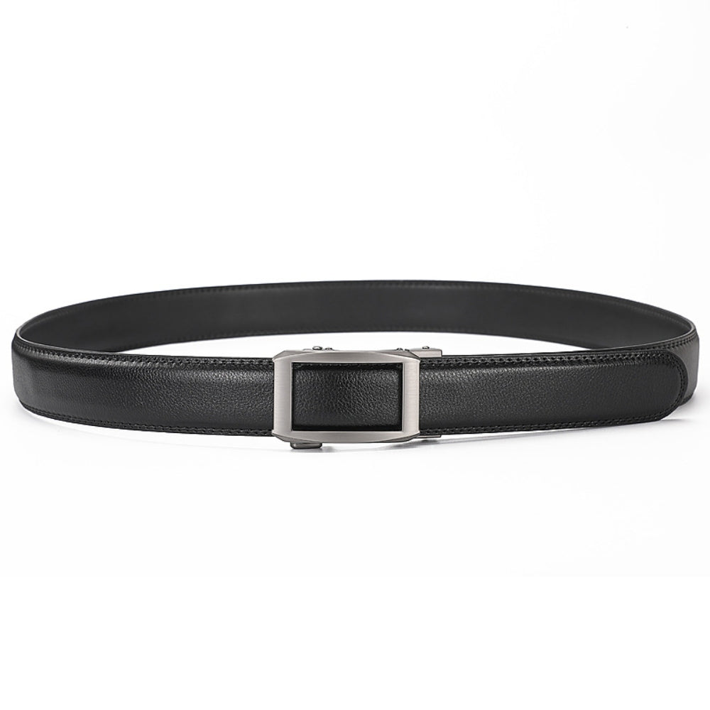 Leather Ratchet Belt With Adjustable Buckle - LR009