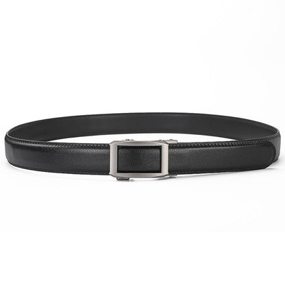 Leather Ratchet Belt With Adjustable Buckle - LR009