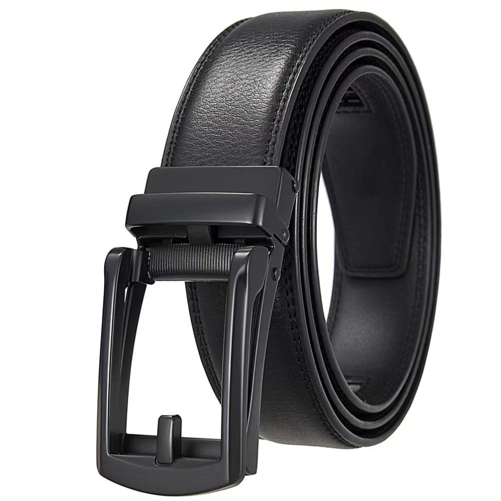 Leather Ratchet Belt With Adjustable Buckle - LR010