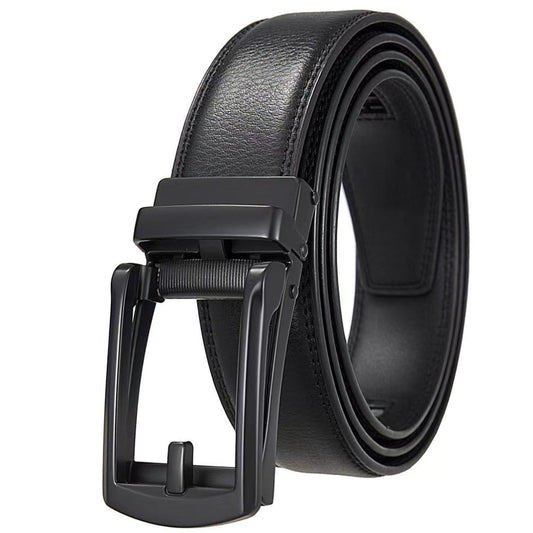 Leather Ratchet Belt With Adjustable Buckle - LR010