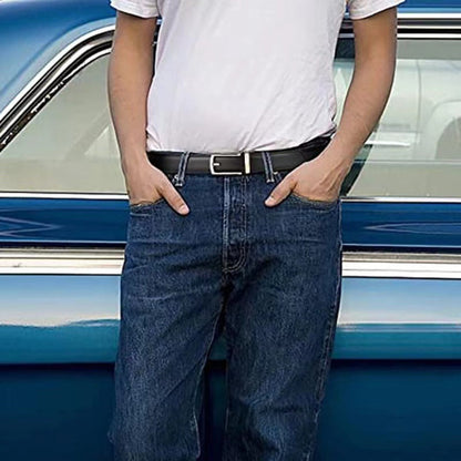 Leather Ratchet Belt With Adjustable Buckle - LR010