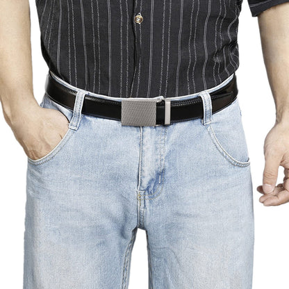 Leather Ratchet Belt With Adjustable Buckle - LR012